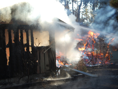 house on fire